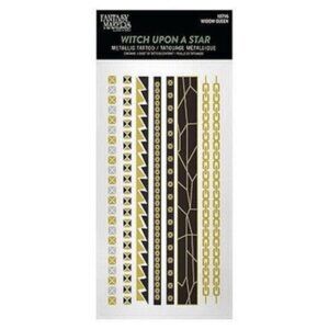 Fantasy Makers Witch Upon A Star Metallic Tattoos – 1 Sheet